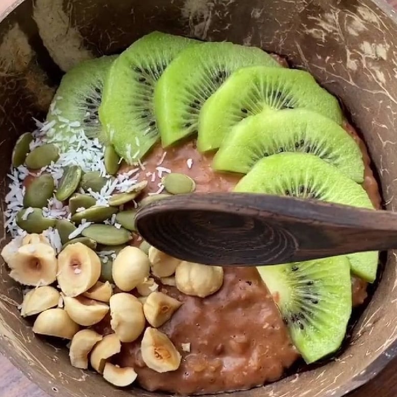 Photo of the Oatmeal porridge with cocoa – recipe of Oatmeal porridge with cocoa on DeliRec