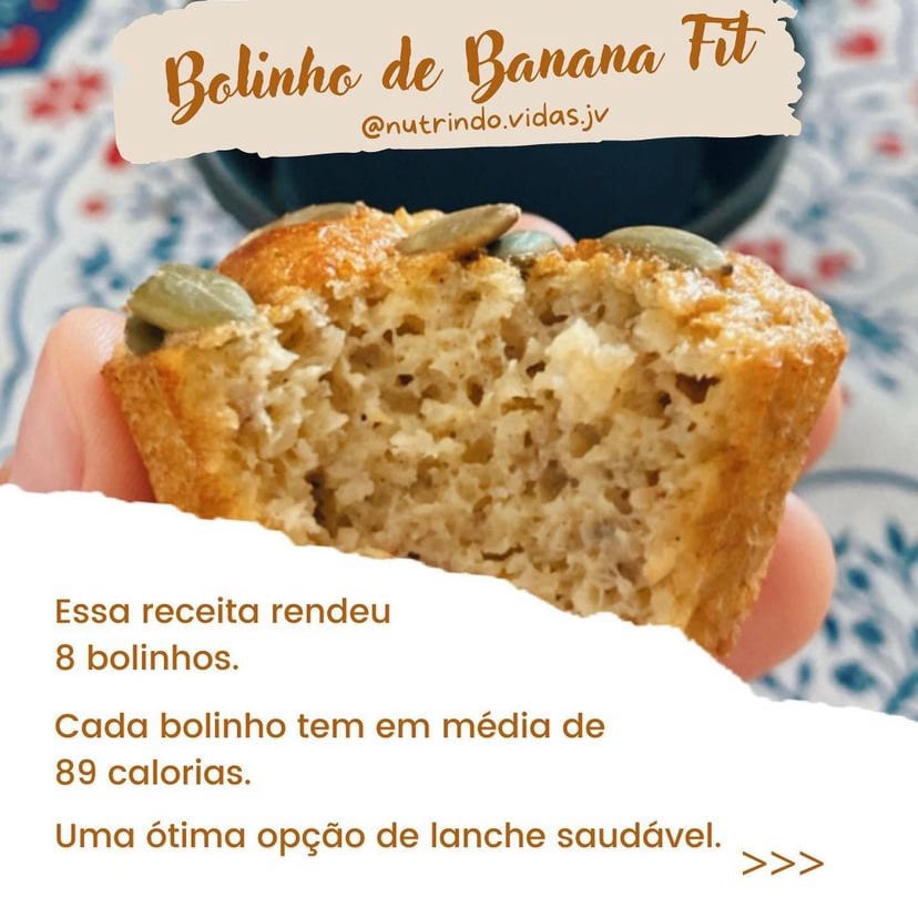 Photo of the Banana Fit Cupcake – recipe of Banana Fit Cupcake on DeliRec