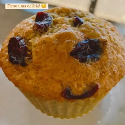 Receita de Muffin com cranberry no site de receitas DeliRec