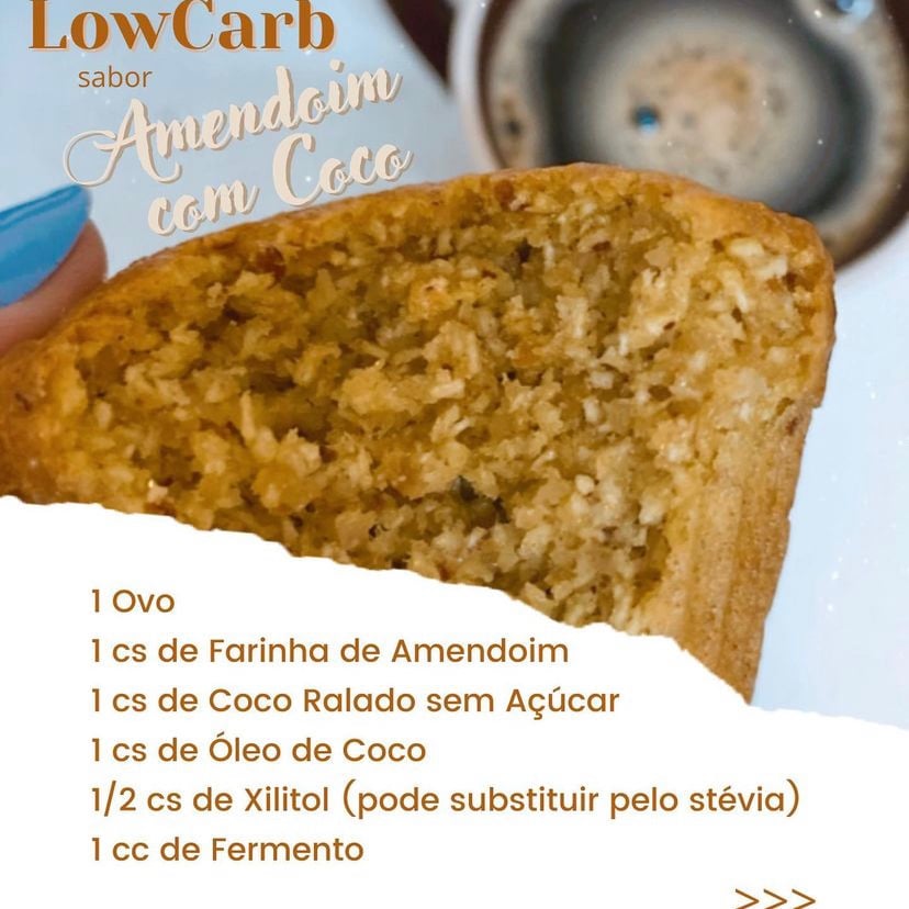 Photo of the Coconut Peanut LowCarb Cupcake – recipe of Coconut Peanut LowCarb Cupcake on DeliRec