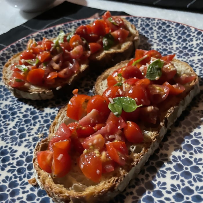 Foto da Bruschetta de tomate cereja - receita de Bruschetta de tomate cereja no DeliRec