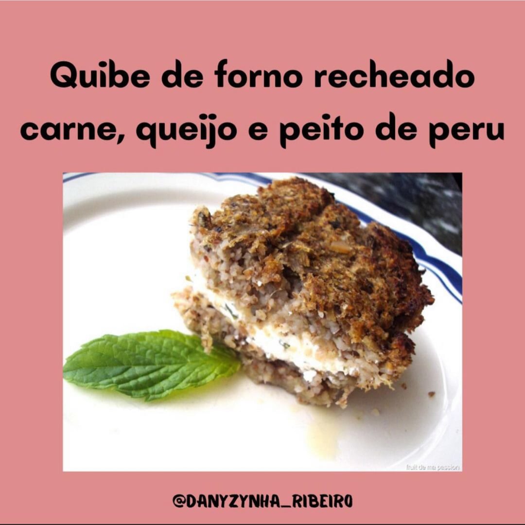 Foto da Quibe de forno com recheio carne e queijo - receita de Quibe de forno com recheio carne e queijo no DeliRec