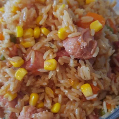 Recipe of Rice with pepperoni and sausage in pressure on the DeliRec recipe website