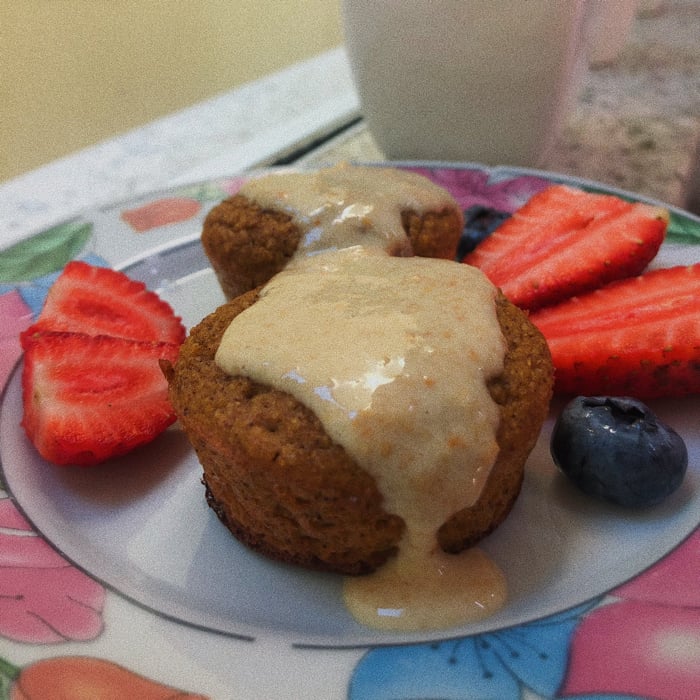 Foto da Muffin saudável de abóbora com coco - receita de Muffin saudável de abóbora com coco no DeliRec