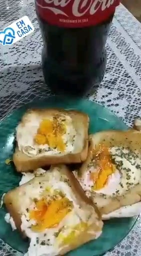 Foto da Pão de forma com ovo - receita de Pão de forma com ovo no DeliRec