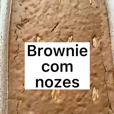 Receita de Brownie de nozes no site de receitas DeliRec