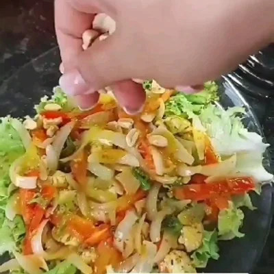 Recipe of hot salad on the DeliRec recipe website