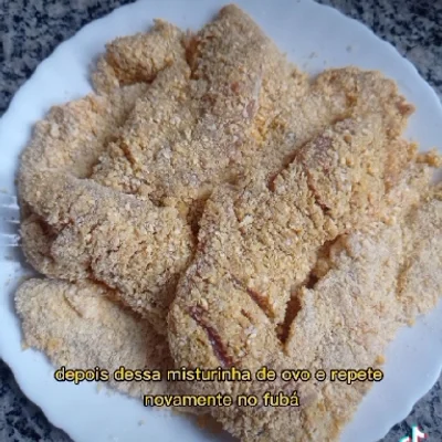 Recipe of Breaded chicken with cornmeal on the DeliRec recipe website