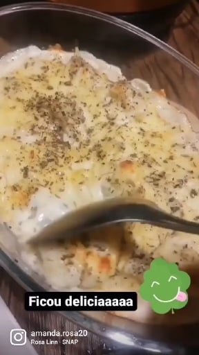 Photo of the Cauliflower in white sauce au gratin. – recipe of Cauliflower in white sauce au gratin. on DeliRec