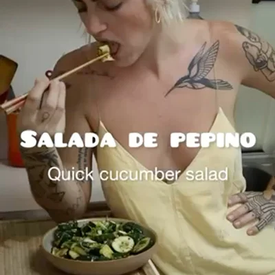 Receita de Salada de pepino no site de receitas DeliRec