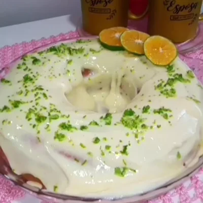 Recipe of Lemon cake with icing on the DeliRec recipe website