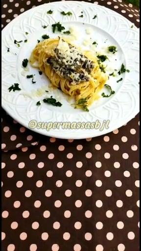 Photo of the Linguine in Gorgonzola Sauce with meat baits – recipe of Linguine in Gorgonzola Sauce with meat baits on DeliRec