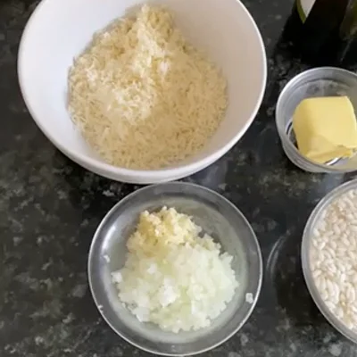 Recipe of white risotto on the DeliRec recipe website