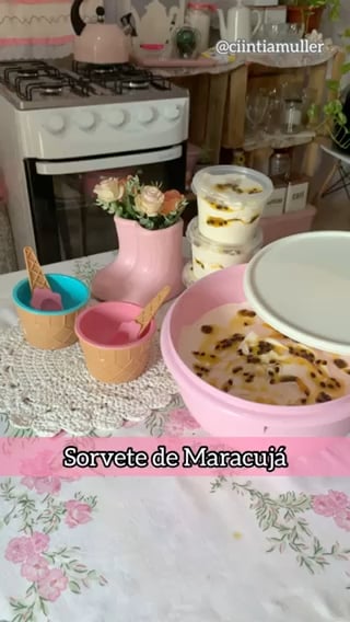 Foto da Sorvete de Maracujá caseiro - receita de Sorvete de Maracujá caseiro no DeliRec