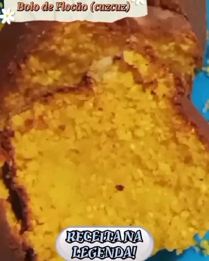Photo of the Cornmeal Cake (Flocão) – recipe of Cornmeal Cake (Flocão) on DeliRec