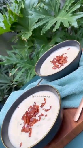 Photo of the Potato and bacon soup – recipe of Potato and bacon soup on DeliRec