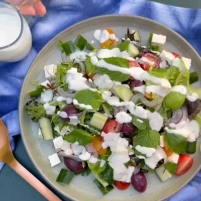 Recipe of Mediterranean salad on the DeliRec recipe website