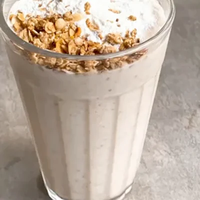 Receita de Leite de coco + shake de banana vegano  no site de receitas DeliRec