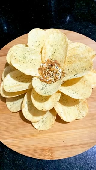 Photo of the Potato chips flower (for starters) – recipe of Potato chips flower (for starters) on DeliRec
