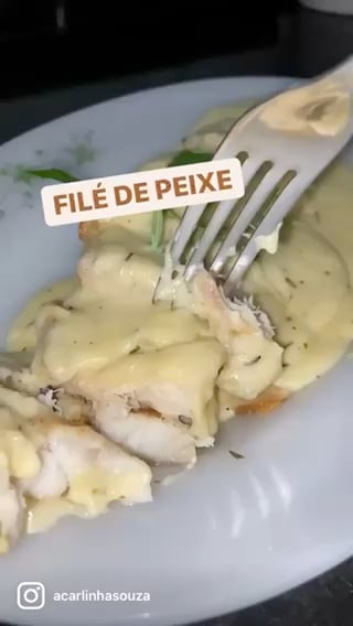 Foto da Filé de peixe ao molho branco - receita de Filé de peixe ao molho branco no DeliRec
