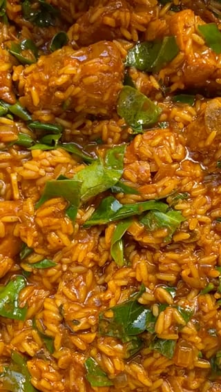 Photo of the Ribs rice with ora-pro-nóbis – recipe of Ribs rice with ora-pro-nóbis on DeliRec