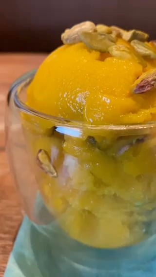 Photo of the Pistachio mango sorbet – recipe of Pistachio mango sorbet on DeliRec
