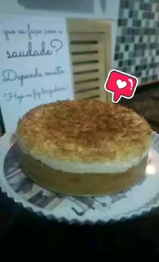 Foto da Torta de creme com coco ralado - receita de Torta de creme com coco ralado no DeliRec