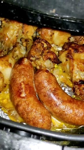 Photo of the Drumet and sausage in the Air fryer – recipe of Drumet and sausage in the Air fryer on DeliRec
