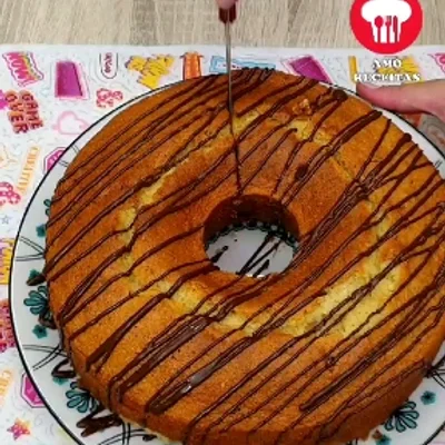 Recipe of Vanilla Cake with Chocolate Chips on the DeliRec recipe website