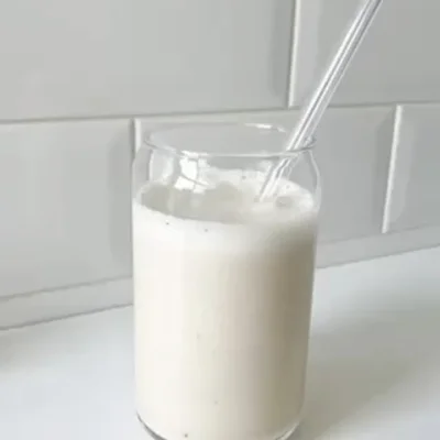 Recipe of Banana smoothie with peanut butter on the DeliRec recipe website