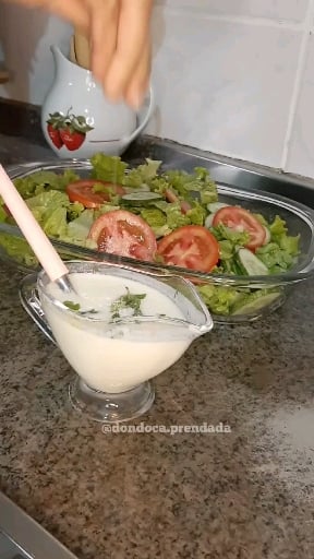 Photo of the Salad with yogurt dressing – recipe of Salad with yogurt dressing on DeliRec