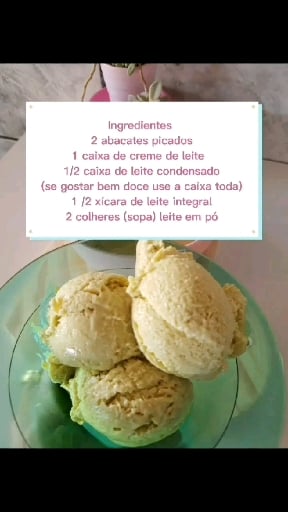 Photo of the Ice cream from Avocado – recipe of Ice cream from Avocado on DeliRec