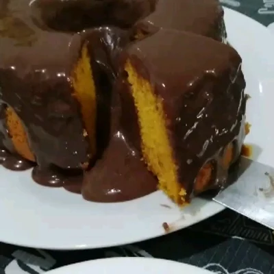 Recipe of carrot volcano cake on the DeliRec recipe website