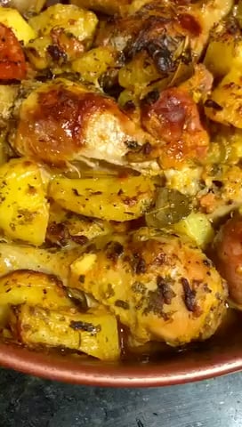 Photo of the Baked chicken and vegetables – recipe of Baked chicken and vegetables on DeliRec