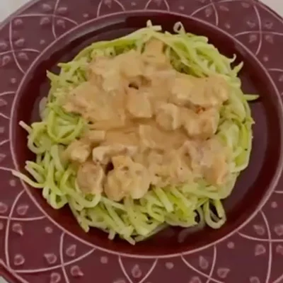 Recipe of zucchini pasta on the DeliRec recipe website
