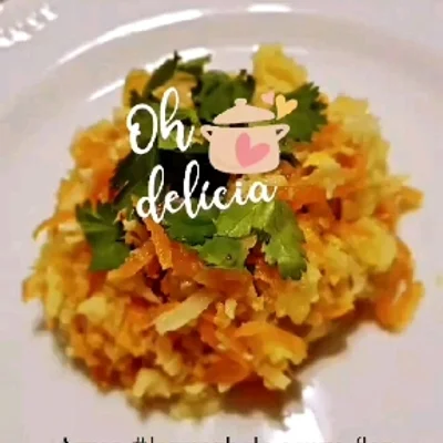 Recipe of Cauliflower Rice with Carrots on the DeliRec recipe website