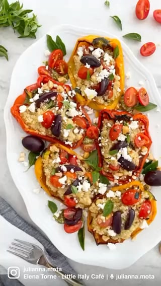 Photo of the Caprese-style roasted peppers – recipe of Caprese-style roasted peppers on DeliRec