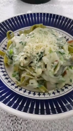 Photo of the Tagliatelle with Spinach Sauce – recipe of Tagliatelle with Spinach Sauce on DeliRec