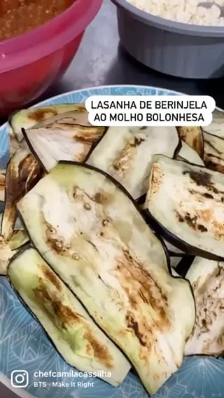 Foto da Lasanha de berinjela à bolonhesa  - receita de Lasanha de berinjela à bolonhesa  no DeliRec